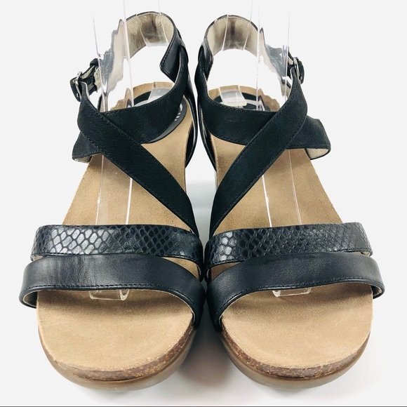 Abeo Biana Nuetral Black Block Heel Sandal NWOB - Picture 8 of 13